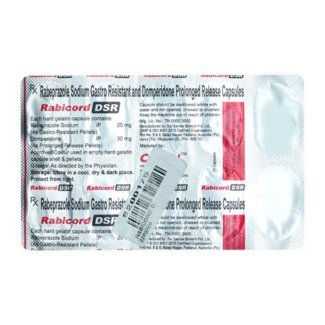 Rabicord DSR Capsule 10 S Price Uses Side Effects Composition