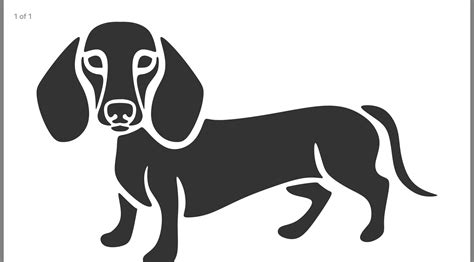 Printable Dachshund Pumpkin Carving Pattern