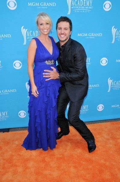 Pictures : luke bryan and his wife | Luke Bryan and Wife – Stock ...