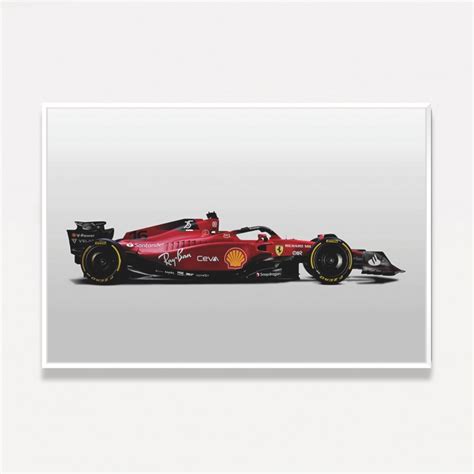 Quadro Carro De Corrida Ferrari F1 75