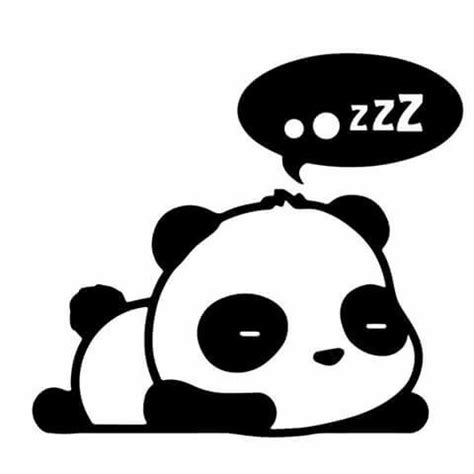 Panda Sleeping Clipart