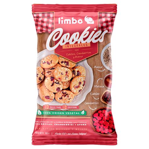 Campos Verdes COOKIES INTEGRALES CON DATILES Y AVENA 160GR LIMBO