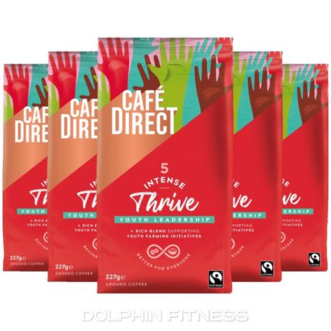 Cafe Direct Fairtrade Thrive Intense Roast Ground Coffee 6 X 200g