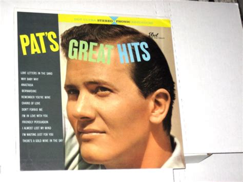 33rpm Pat Boone Pats Great Hits Dot Dlp 25071 Nice See Pics Ebay