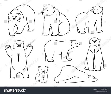 Polar Bears Drawing