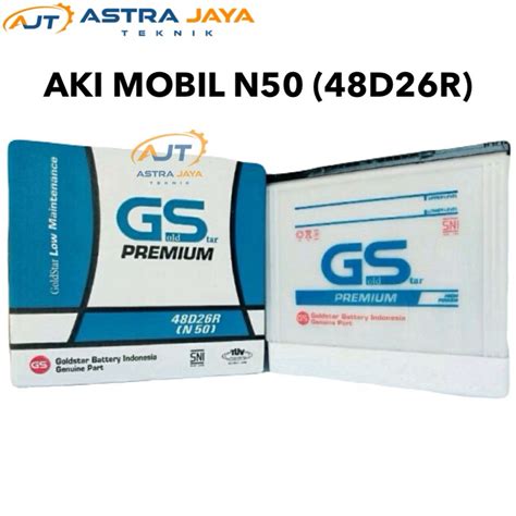 Jual Aki Mobil GS Premium N50 50Ah Accu Basah Nissan Terrano Serena