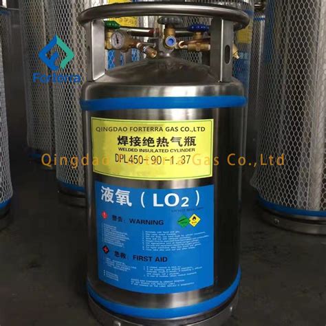 L Welded Insulated Cylinder Cryogenic Liquid Oxygen Nitrogen Argon