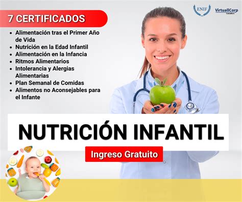 Curso Nutrici N Infantil Gratis Con Certificados