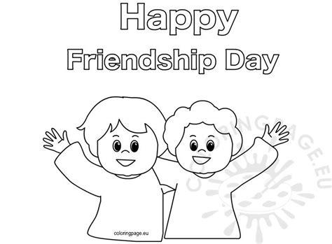 Friendship Coloring Pages Printable - prntbl.concejomunicipaldechinu.gov.co