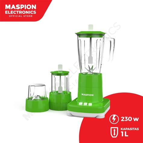 Jual Blender Plastik Maspion PLASTIK MT 1273 PL 3 In 1 Dry Mill Wet