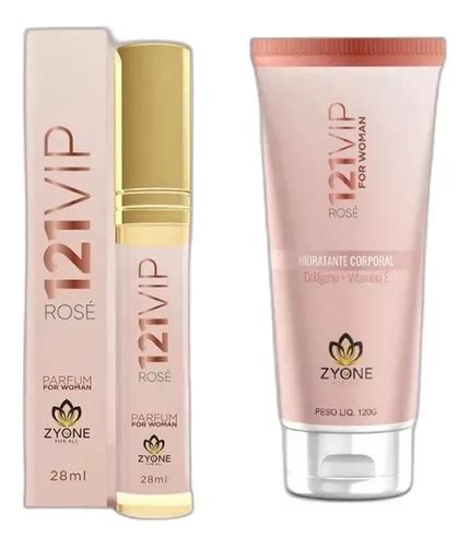 Kit Perfume Hidratante Feminino Zyone 121 Vip Rose Frete grátis