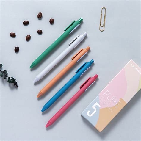 Set B T Gel Kaco Green Pure Plastic Gel Ink Pen Morandi Shopee Vi T Nam