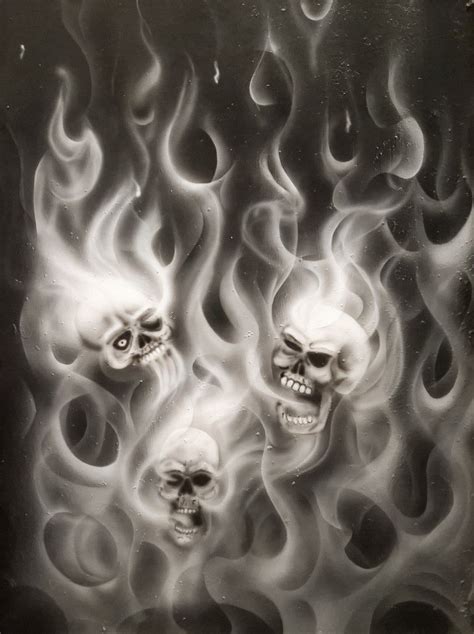 Skulls And Flames Drawings - Drawing.rjuuc.edu.np