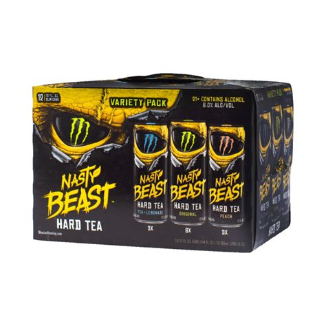 Monster Nasty Beast Hard Tea Variety Pack Monster Brewing Buy Malt