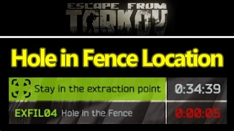 Escape From Tarkov Interchange Hole In Fence Location Guide Youtube