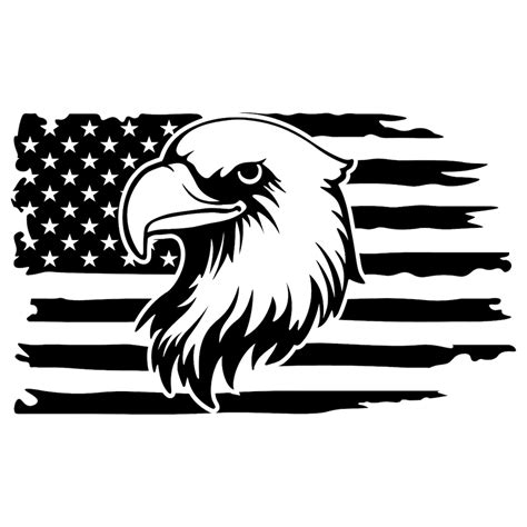 American Eagle American Flag Decal Tumbler Car Wall Window - Etsy