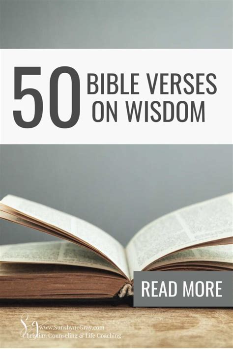 50 bible verses on wisdom and knowledge - Christian Counseling