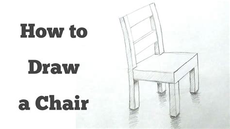 How To Draw A Wooden Chair YouTube