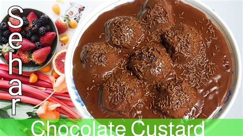 Chocolate Custard Easy Chocolate Recipe Chocolate Custard Pudding Youtube