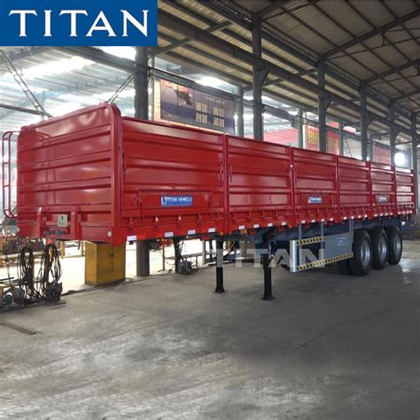 Titan 3axle 60 Ton Bulk Grain Bin Trailer Fence Cargo Semi Trailer