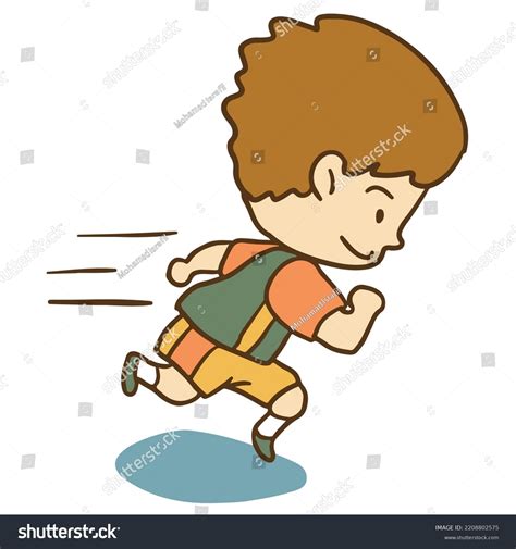 Running Boy Vector Running Boy Cartoon Stock Vector Royalty Free