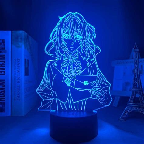 3D Anime Lamp Night Light Violet Evergarden Figure India | Ubuy