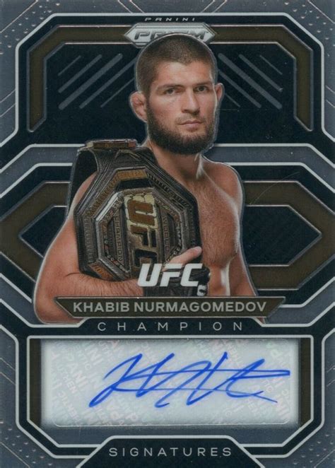 Khabib Nurmagomedov 2021 Prizm UFC CS KBN Champion Signatures Price