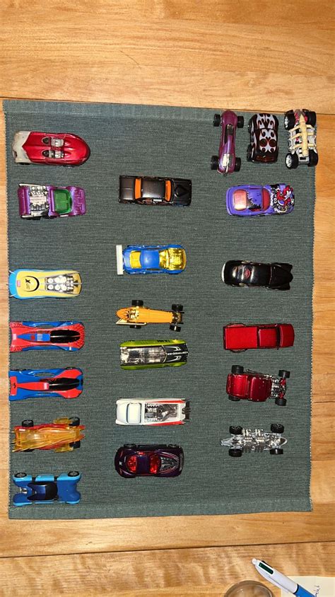 I found my old hot wheels collection when clearing my garage. the years ...