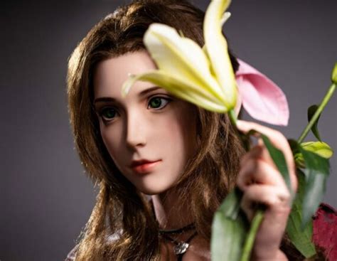 Aerith Gainsborough Final Fantasy Promi Anime Sexpuppe mit großen