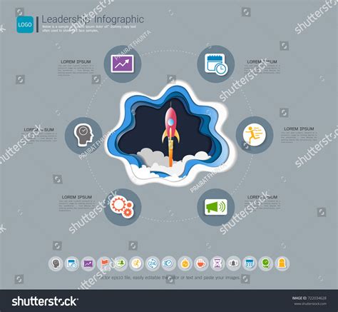 Leadership Skills Infographic Template Some Simple Stock Vector Royalty Free 722034628