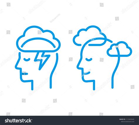 126 Cartoon Drawing Of Positive And Negative Thoughts Images Stock