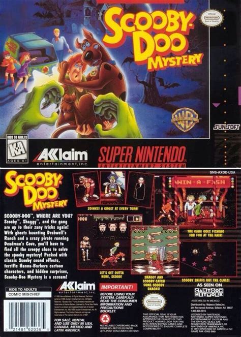 SNES Scooby Doo Mystery Game