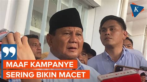 Video Usai Gelar Kampanye Terakhir Prabowo Sampaikan Permintaan Maaf