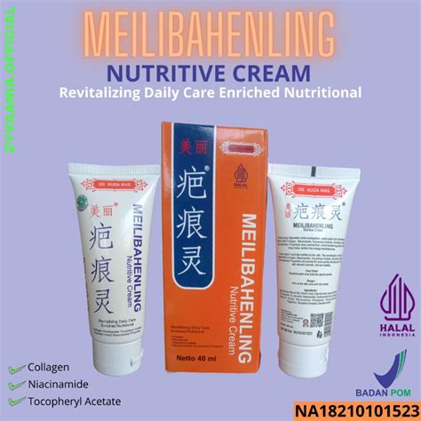 Jual Penghilang Bekas Luka Flek Hitam Meilibahenling Nutritive Cream