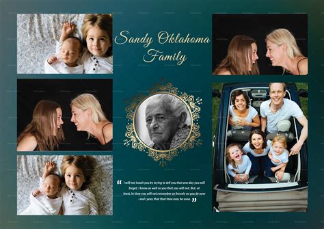 Obituary Funeral Booklet Template in Adobe Photoshop, Microsoft Word