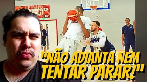 Kevin Durant AMASSANDO GERAL No Treino Do Team USA REACT YouTube