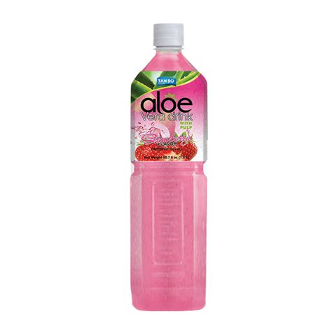 Tan Do Brand Aloe Vera Drink 1 5L Strawberry Flavor Tan Do