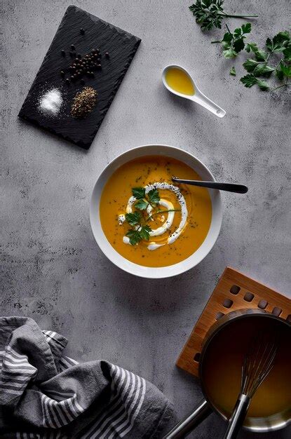 Premium Photo | Sopa calabaza