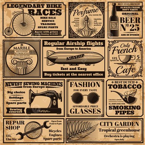 Vintage Newspaper Ads