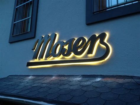 Outdoor Business Custom Led Sign Backlit Stainless Steel 3D Etsy