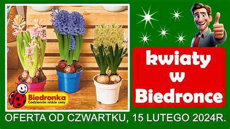 BIEDRONKA Nowa Oferta Od Czwartku 15 02 2024 Kwiaciarnia Biedronki