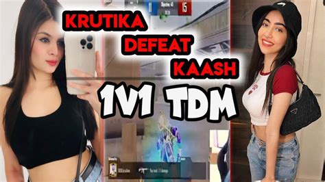 Krutika Beat Kaash V In Tdm Krutika Kaashplays Bgmi Youtube