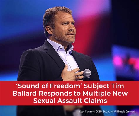 Sound Of Freedom Subject Tim Ballard Responds To Multiple New Sexual