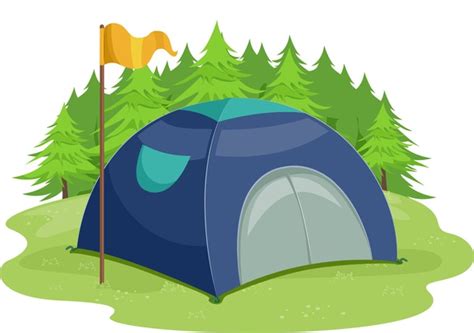 Cartoon Camping Tent Over 24561 Royalty Free Licensable Stock Vectors