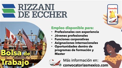 ≫ ¡consigue Empleo En Rizzani De Eccher” Consulta Sus Ofertas De