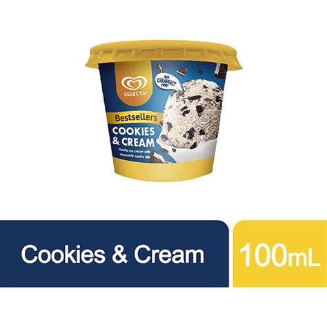 Selecta Cups Cookies And Cream Ice Cream 100ml Shop Walter Mart