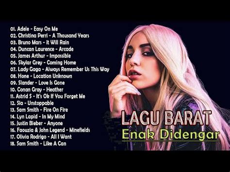 Lagu Barat Slow Enak Didengar [SPOTIFY PLAYLIST 2022] ☀️| Easy On Me, A ...