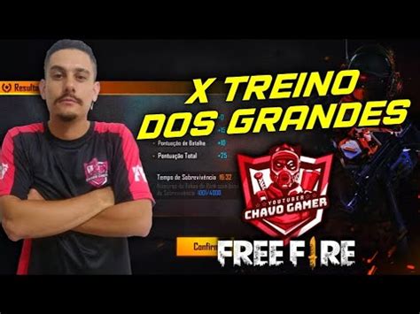 X TREINO DOS GRANDES FREE FIRE AO VIVO YouTube