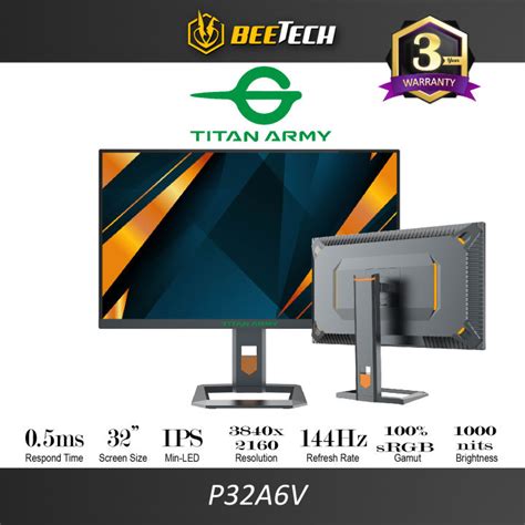 Titan Army Miniled Uhd K Hz Ips Ms Hdr Gaming Monitor