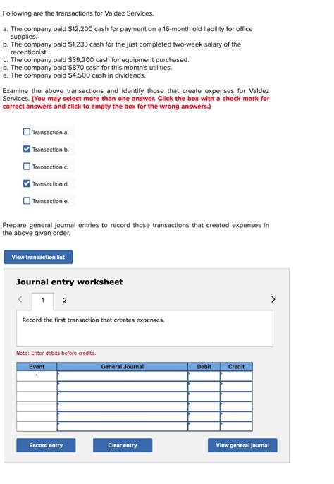 Solved Following Are The Transactions For Valdez Services Chegg